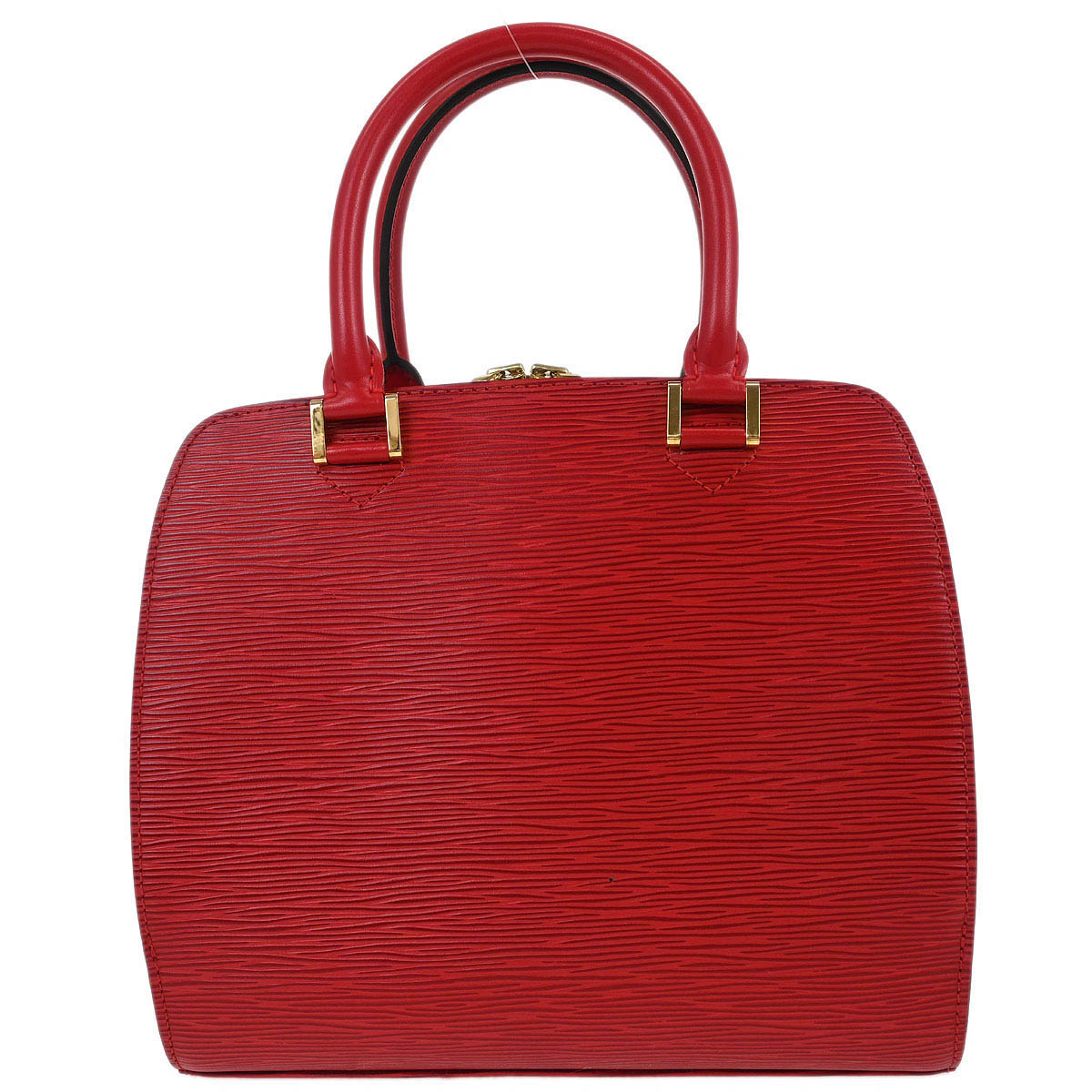 Louis Vuitton 1998 Red Epi Pont Neuf Handbag M52057