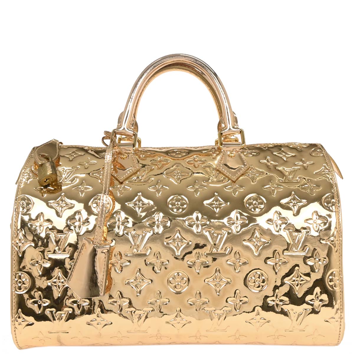 Louis Vuitton Gold Monogram Miroir 30 Handbag M95272