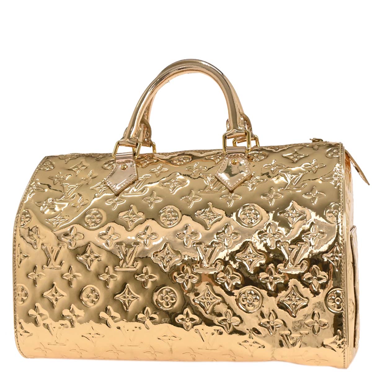 Louis Vuitton Gold Monogram Miroir 30 Handbag M95272