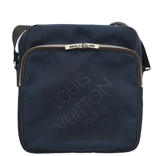Louis Vuitton 2010 Navy Damier Geant Pilot Shoulder Bag N41159
