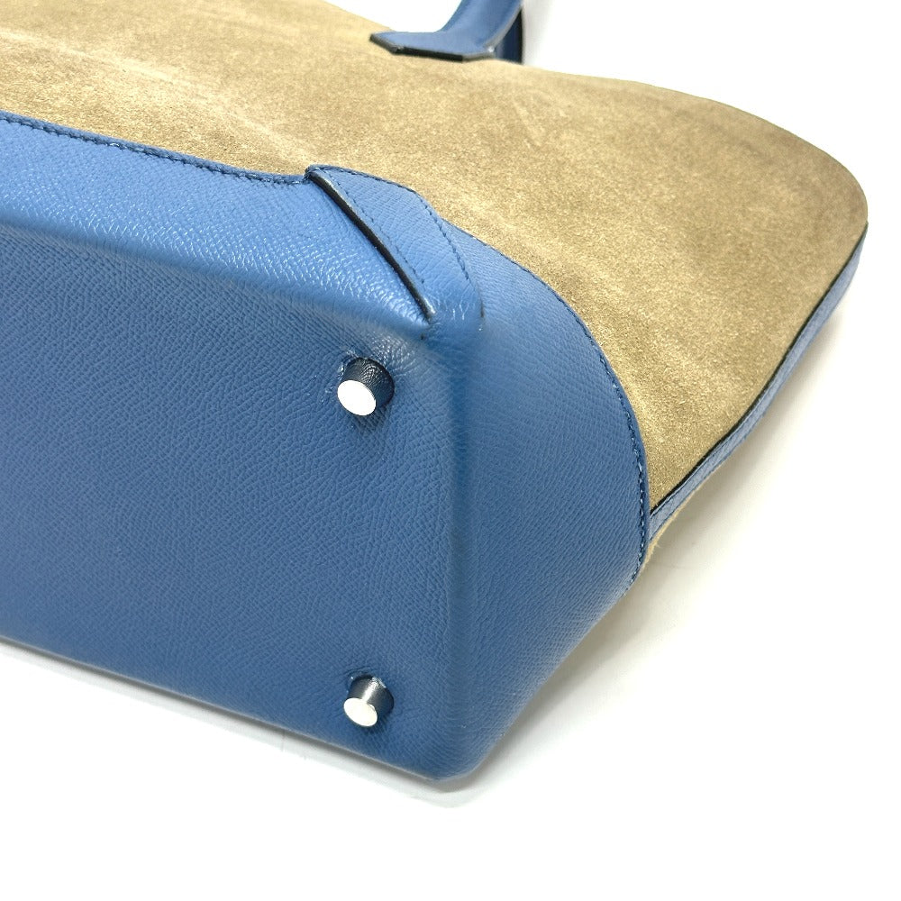 HERMES Tote Bag Epsom, Grizzly blue Maxi box cover 30 Women