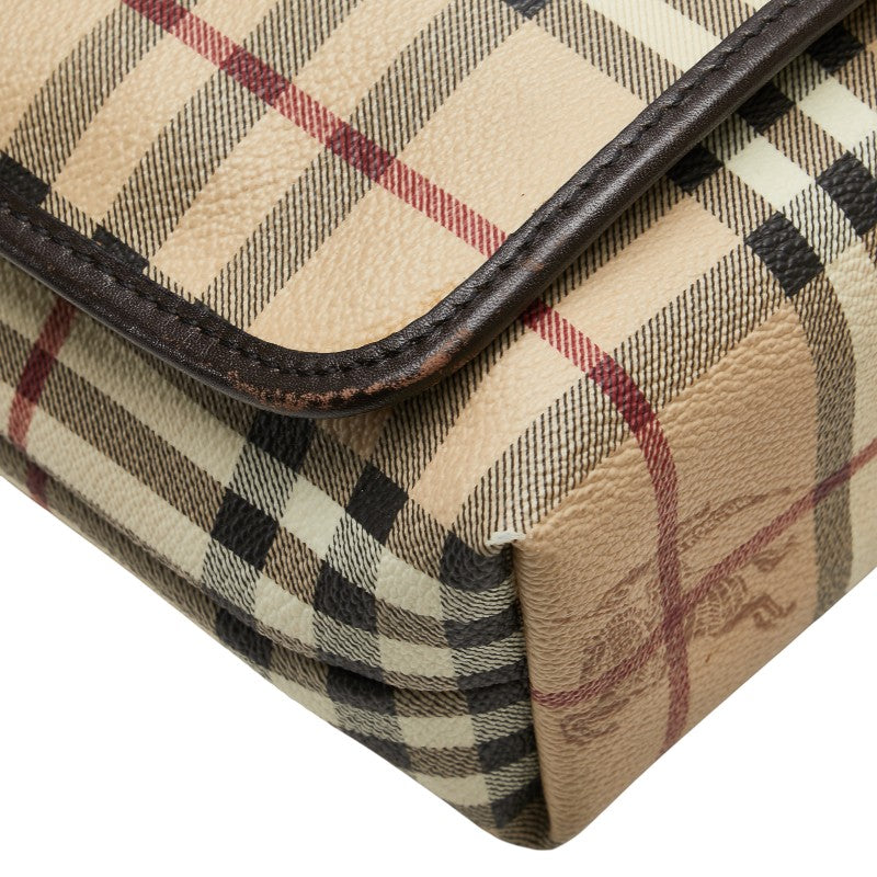 Burberry Haymarket Check Shadow Horse PVC Shoulder Bag