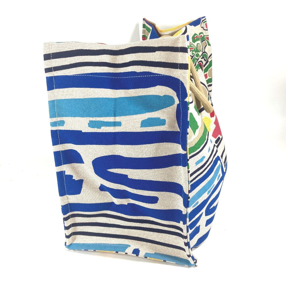HERMES Shoulder Bag canvas multicolor beach bag bag Farniente Women