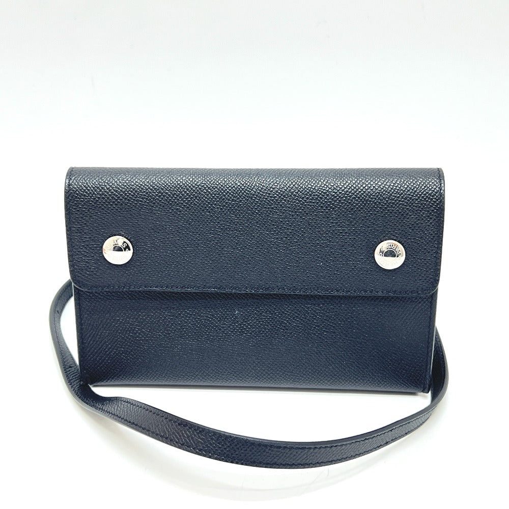 HERMES Shoulder Bag Epsom black Nap to Go