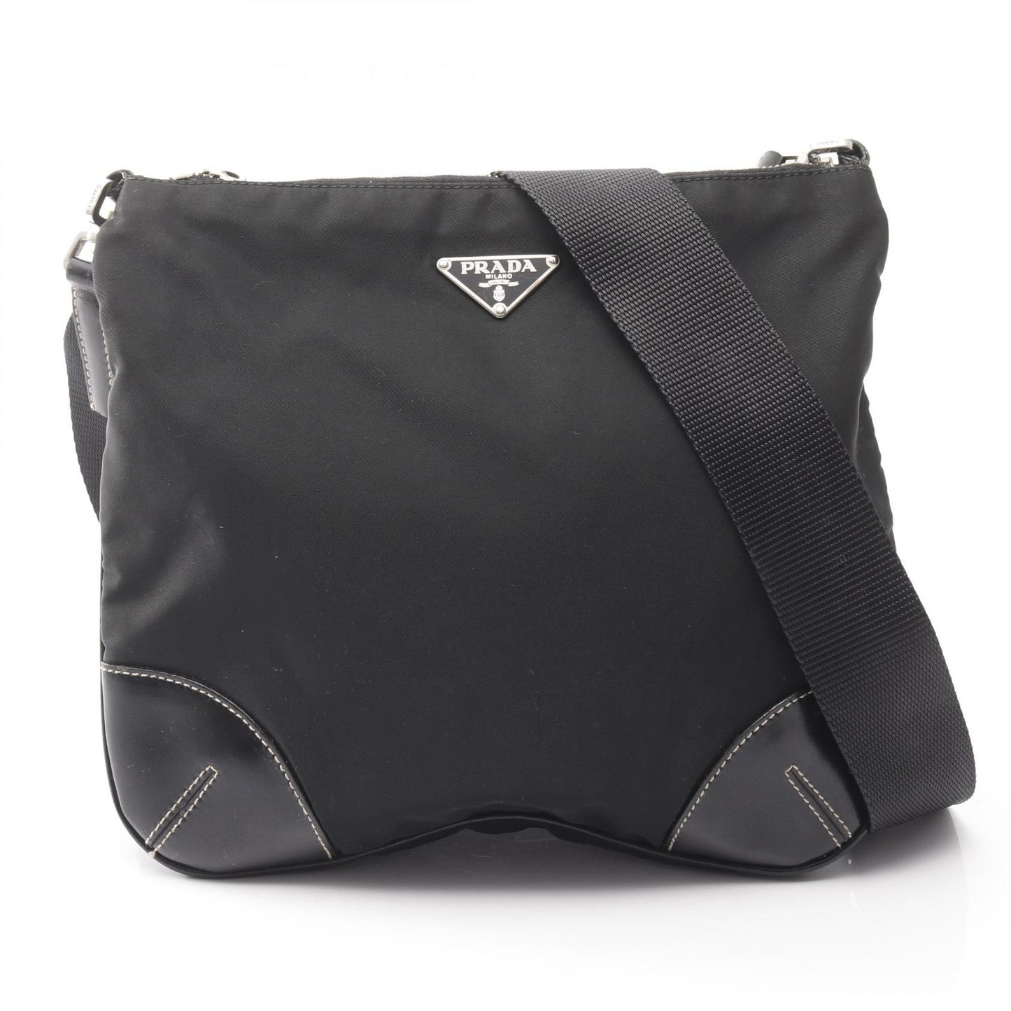 Prada TESSUTO LIGHT Nylon Leather Shoulder Bag