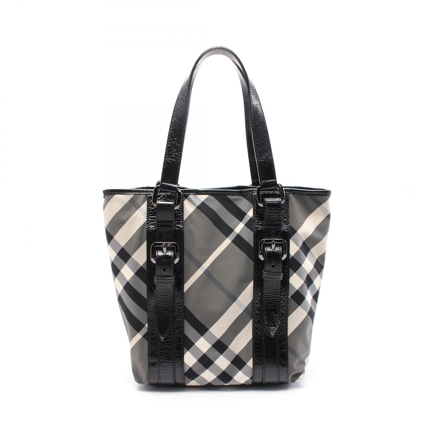 Burberry Tote Bag Nylon Patent Leather Tote Bag
