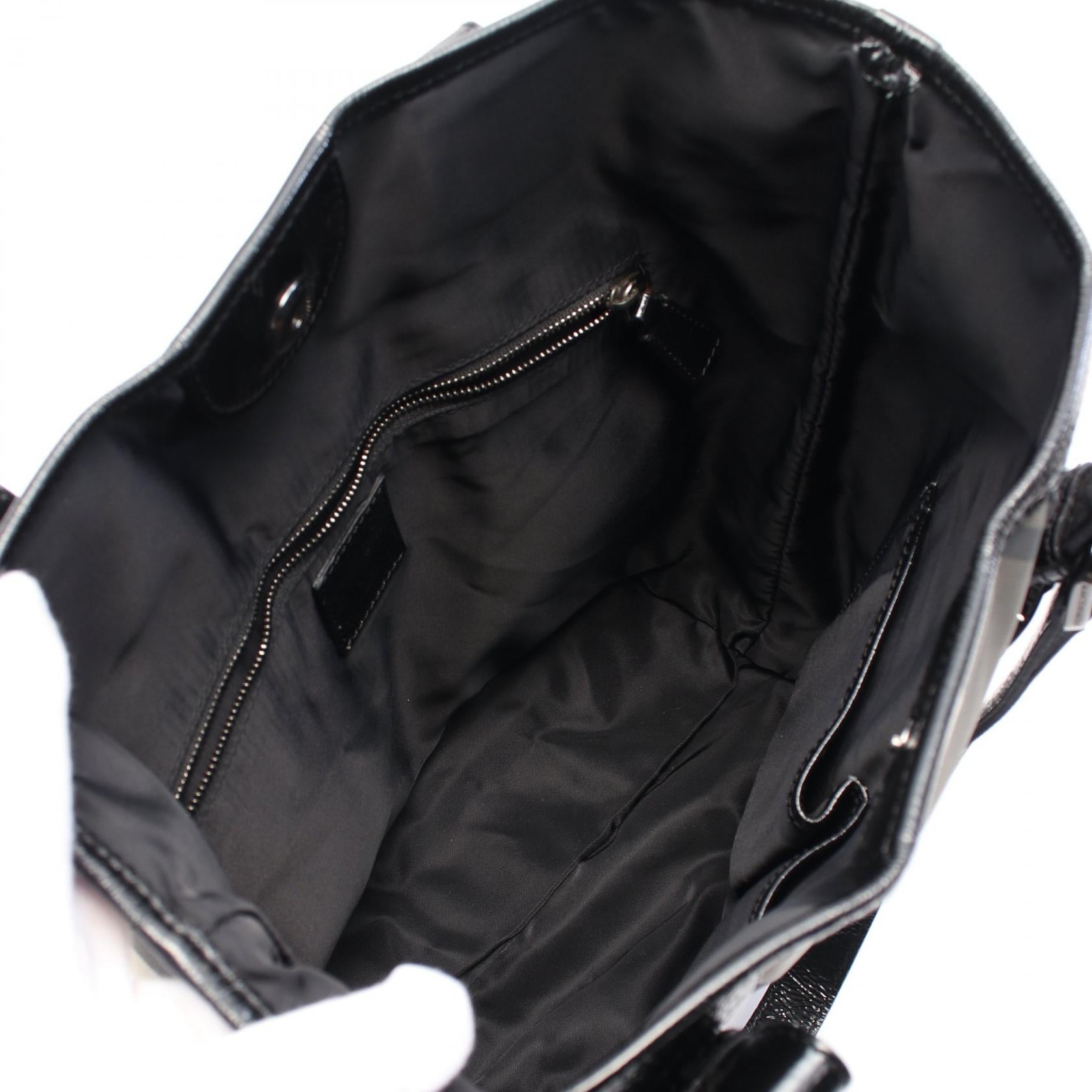 Burberry Tote Bag Nylon Patent Leather Tote Bag
