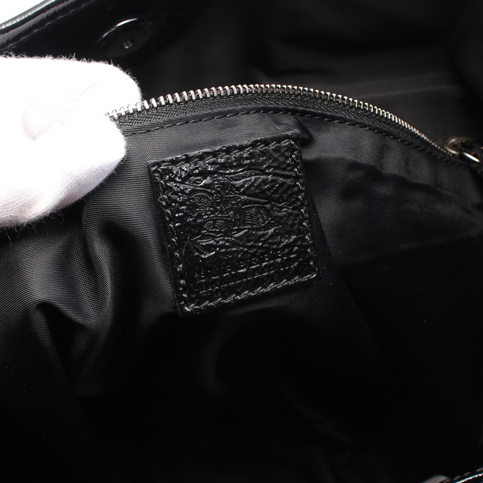 Burberry Tote Bag Nylon Patent Leather Tote Bag
