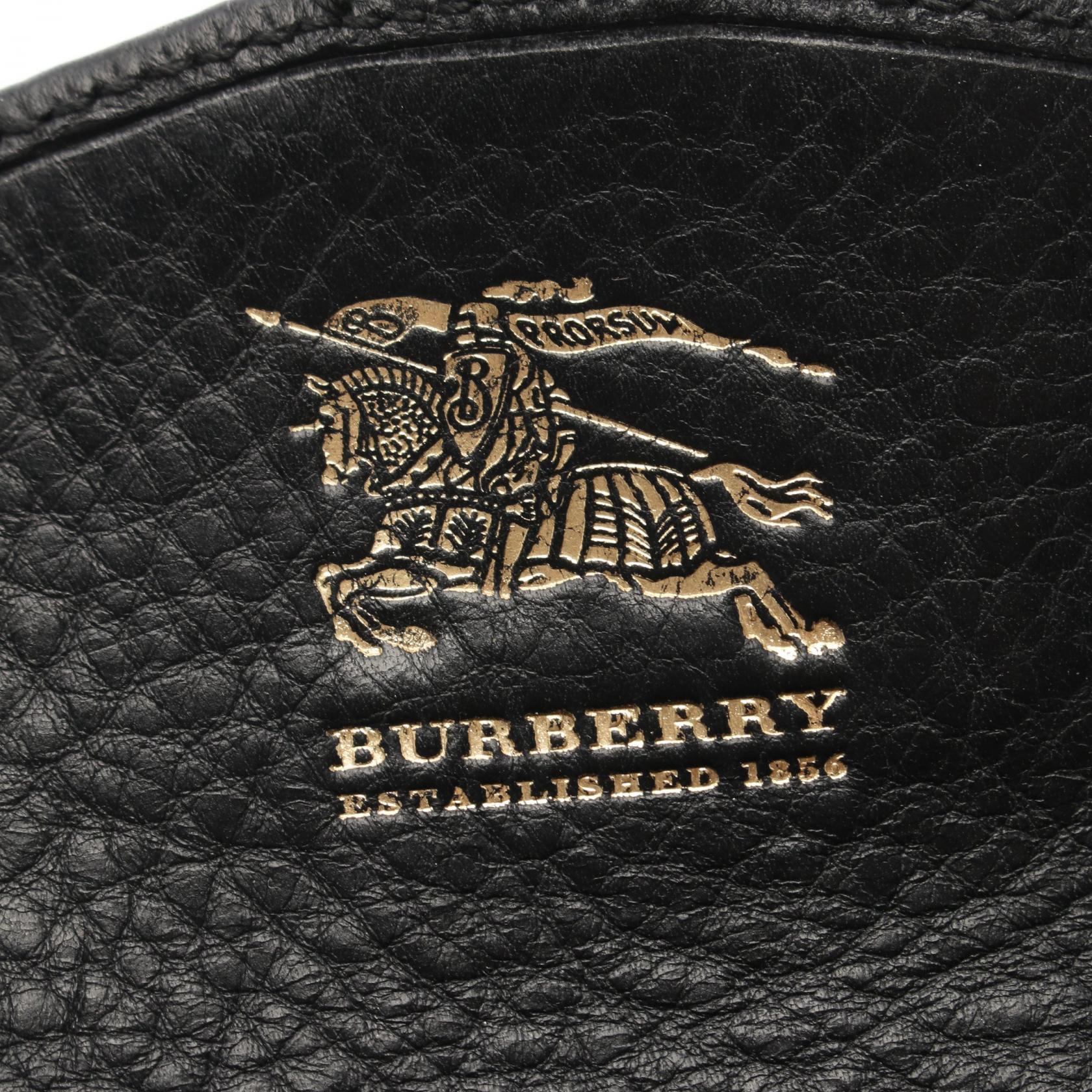 Burberry Nova Check Canvas Leather Shoulder Bag