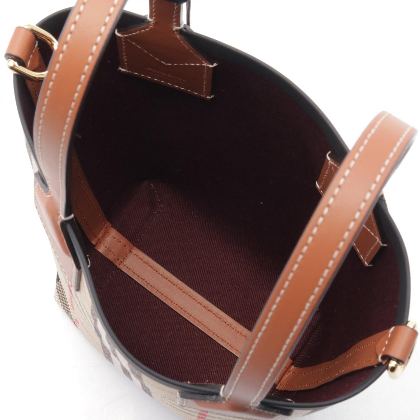 Burberry Canvas×Leather Mini London Tote Bag 8070461