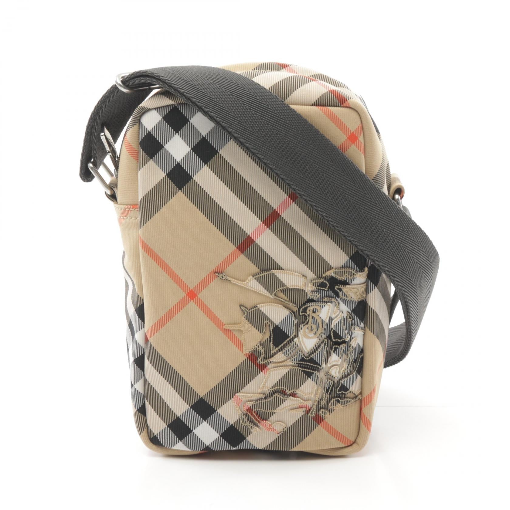 Burberry Canvas Check Phone Pouch Shoulder Bag 8097637