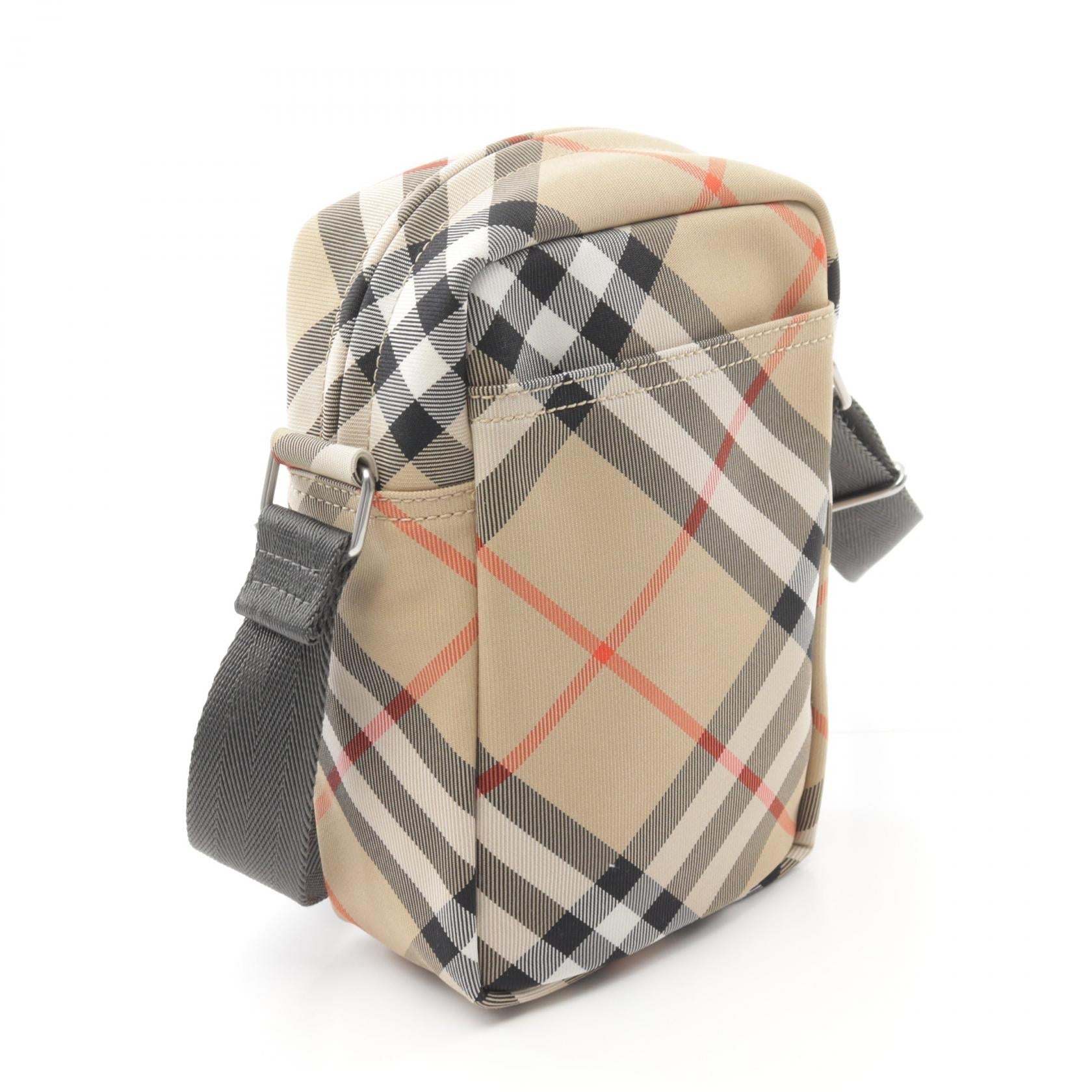 Burberry Canvas Check Phone Pouch Shoulder Bag 8097637