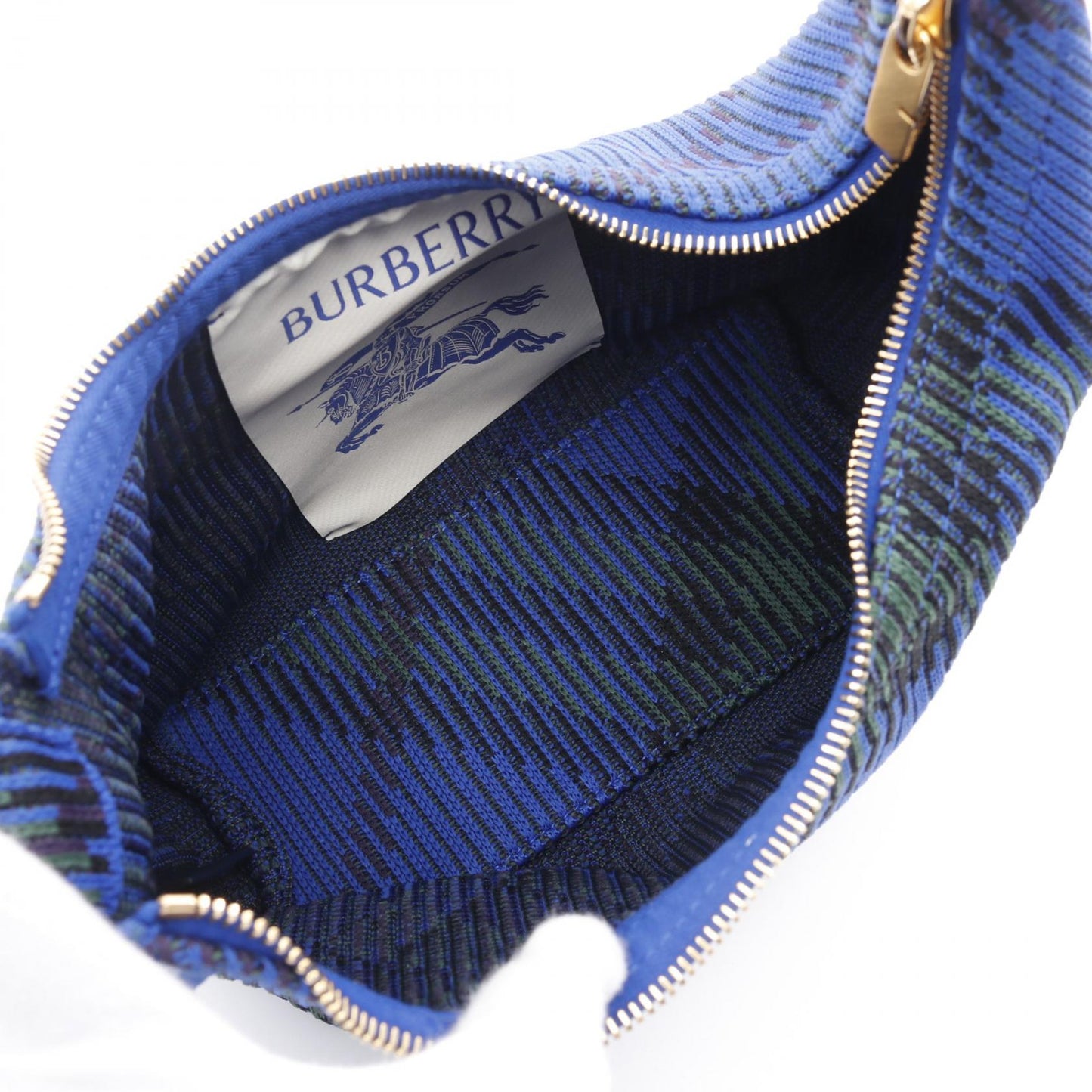 Burberry Mini Peg Duffle Bag Knit Fabric Handbag