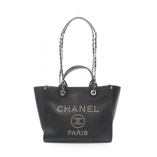 Chanel Deauville Grained Calfskin Tote Bag