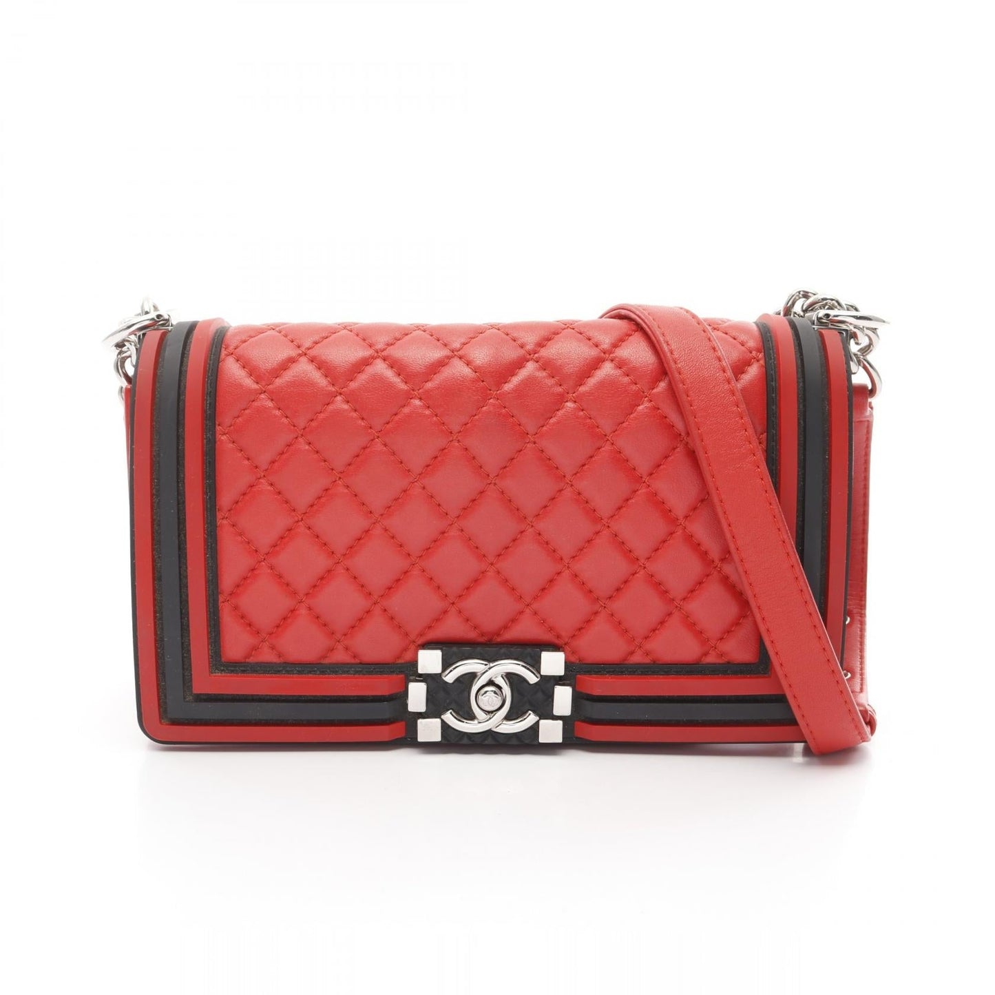 Chanel Boy Chanel Lambskin Shoulder Bag