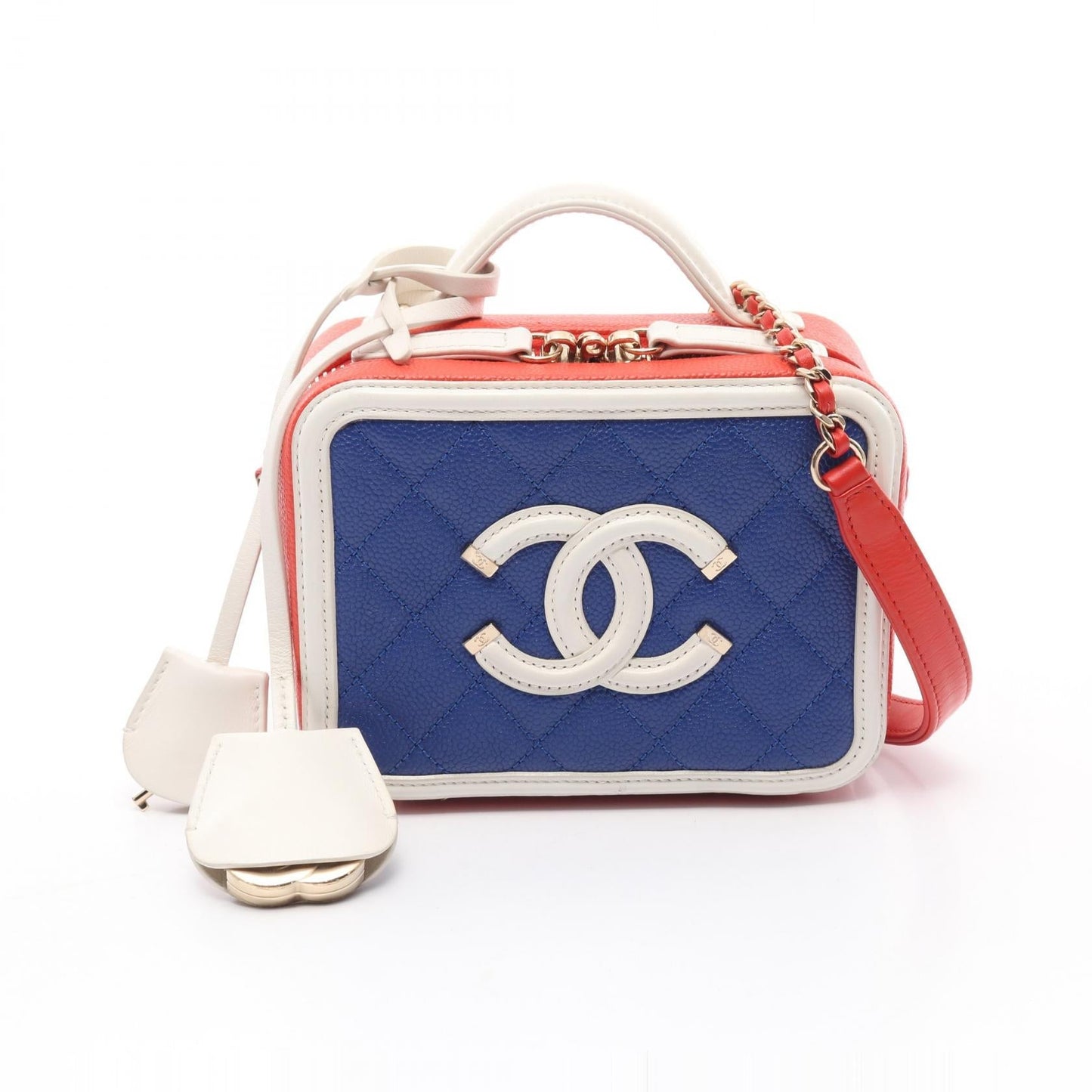 Chanel CC Filigree Grained Calfskin 2way Bag
