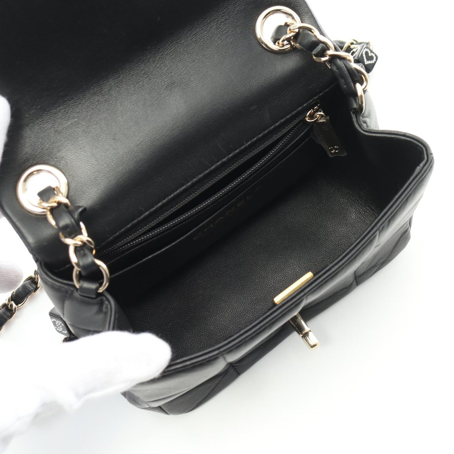 Chanel Choco Bar Lambskin Shoulder Bag