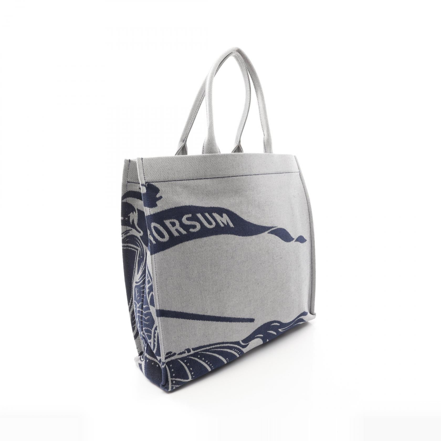 Burberry EKD XL SQUARE TOTE Canvas Tote Bag