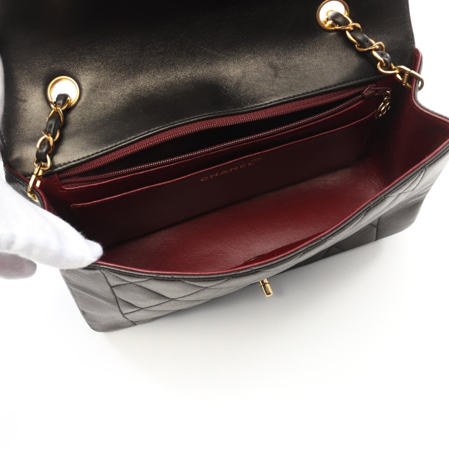Chanel Matelasse Diana Flap Lambskin Shoulder Bag