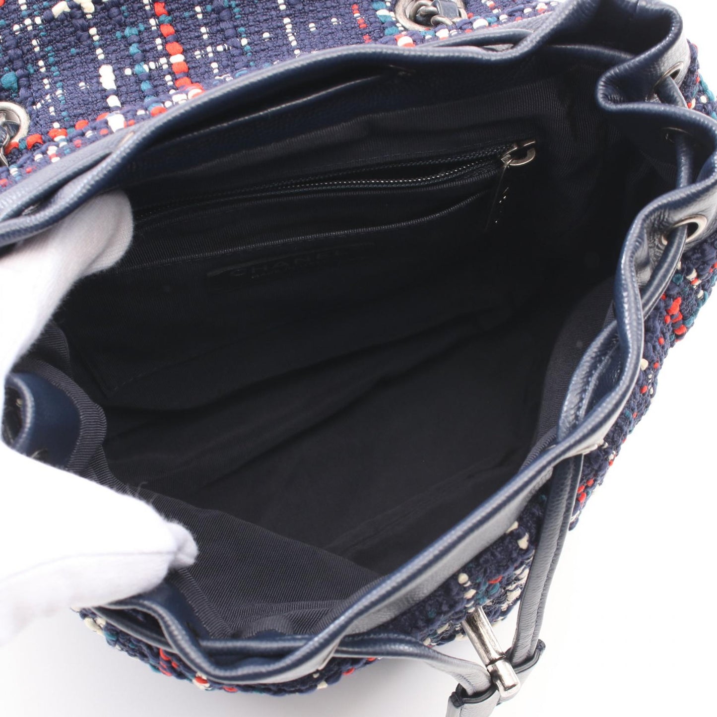 Chanel Coco Fabric Leather Backpack