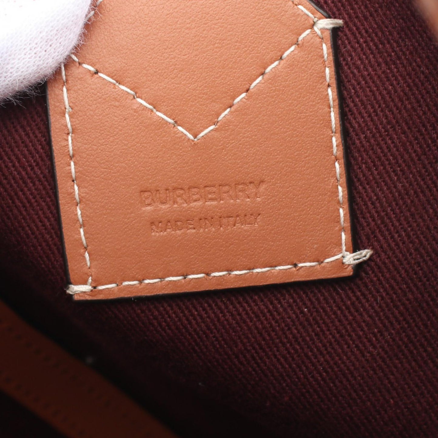 Burberry Mini London Check Canvas Leather 2way Tote Bag