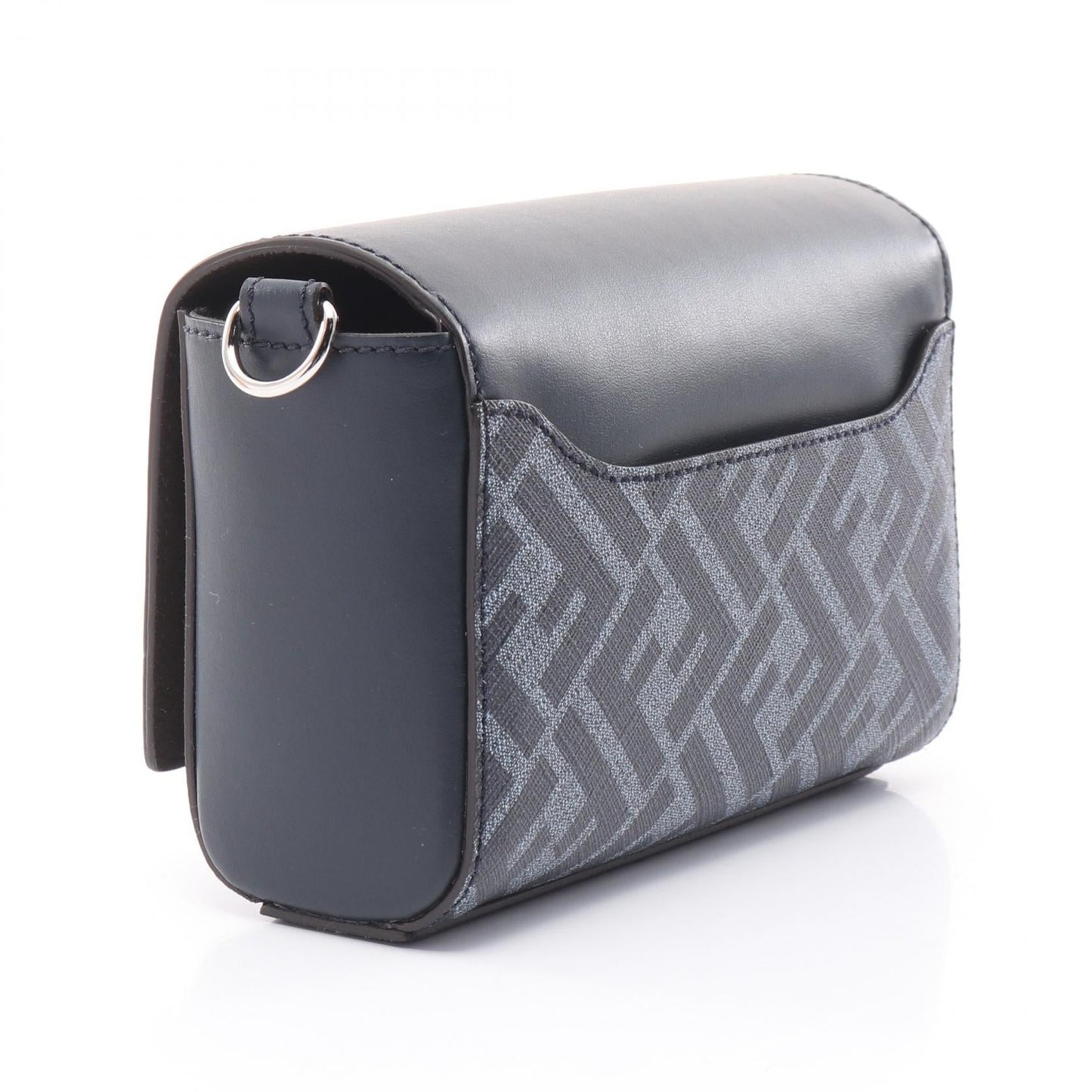 Fendi FF Squared Leather Shoulder Bag