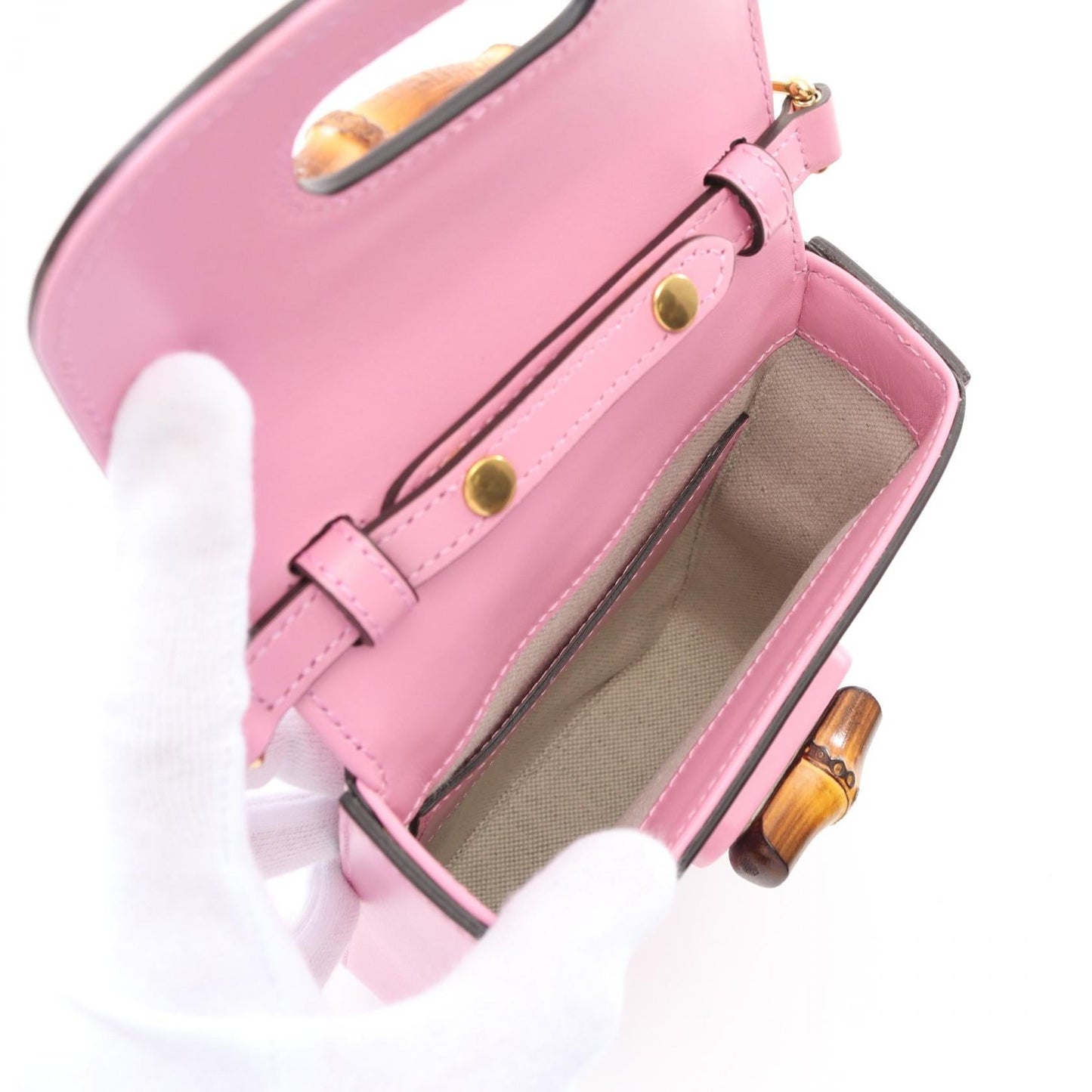 Gucci Bamboo Leather Handbag