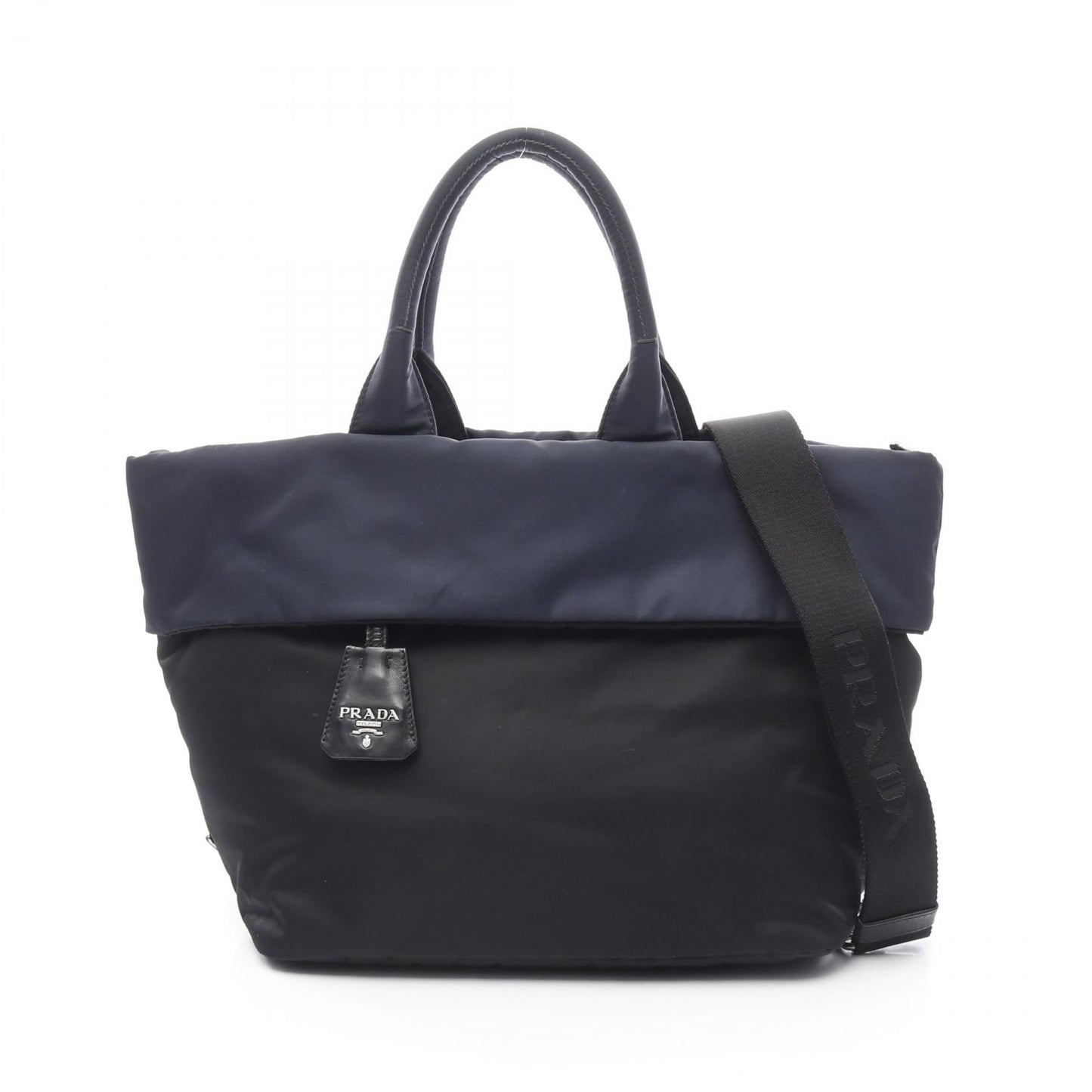 Prada TESSUTO DOUBLE Nylon Leather 2way Bag