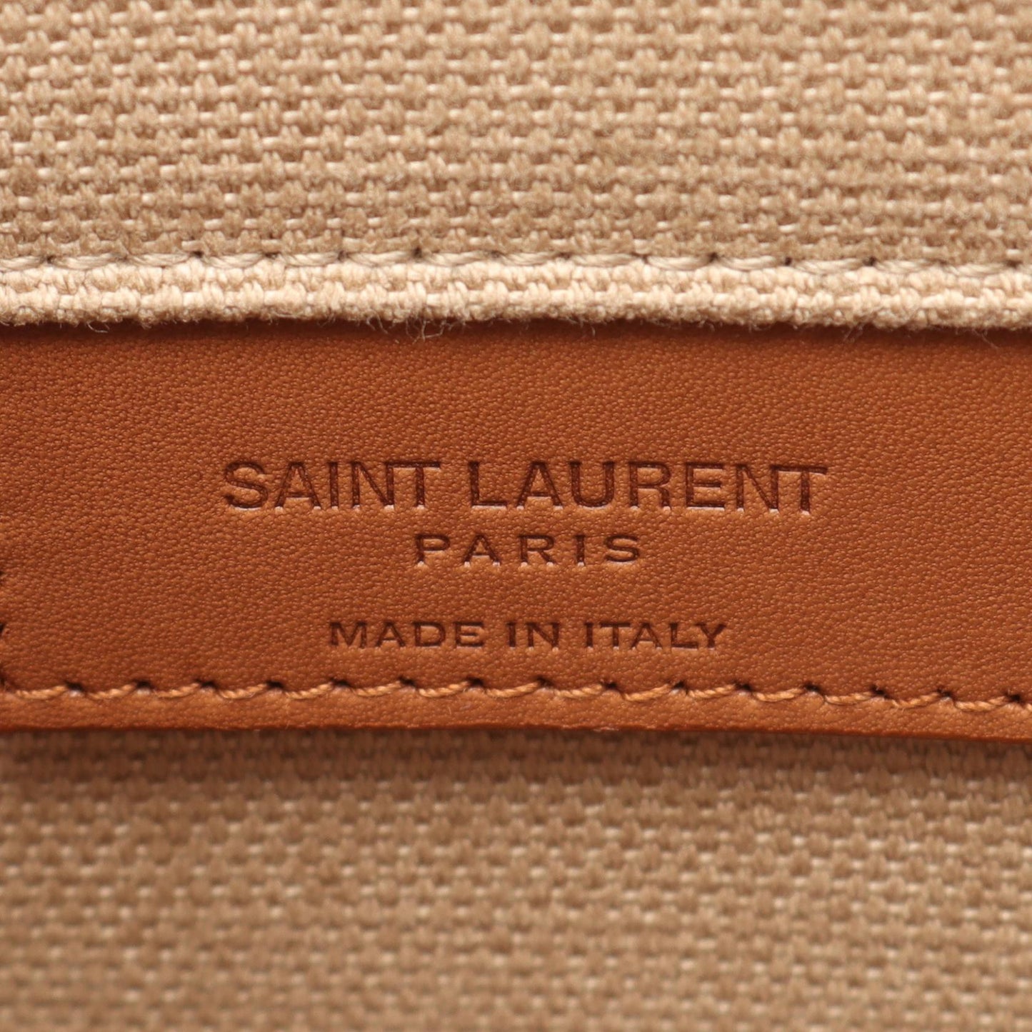 Saint Laurent Sac de Jour Thin Large Canvas Leather Tote Bag