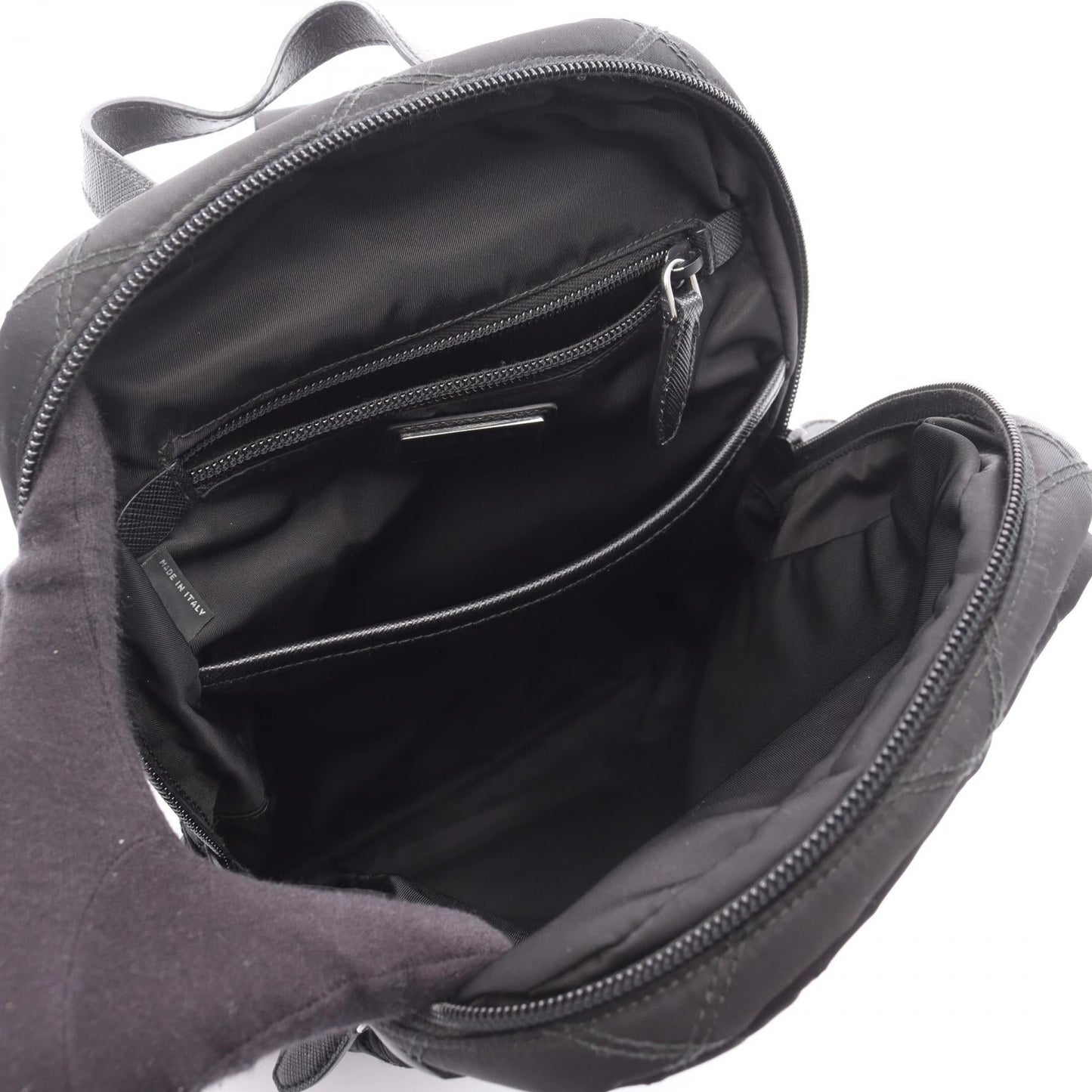 Prada Nylon Leather Backpack