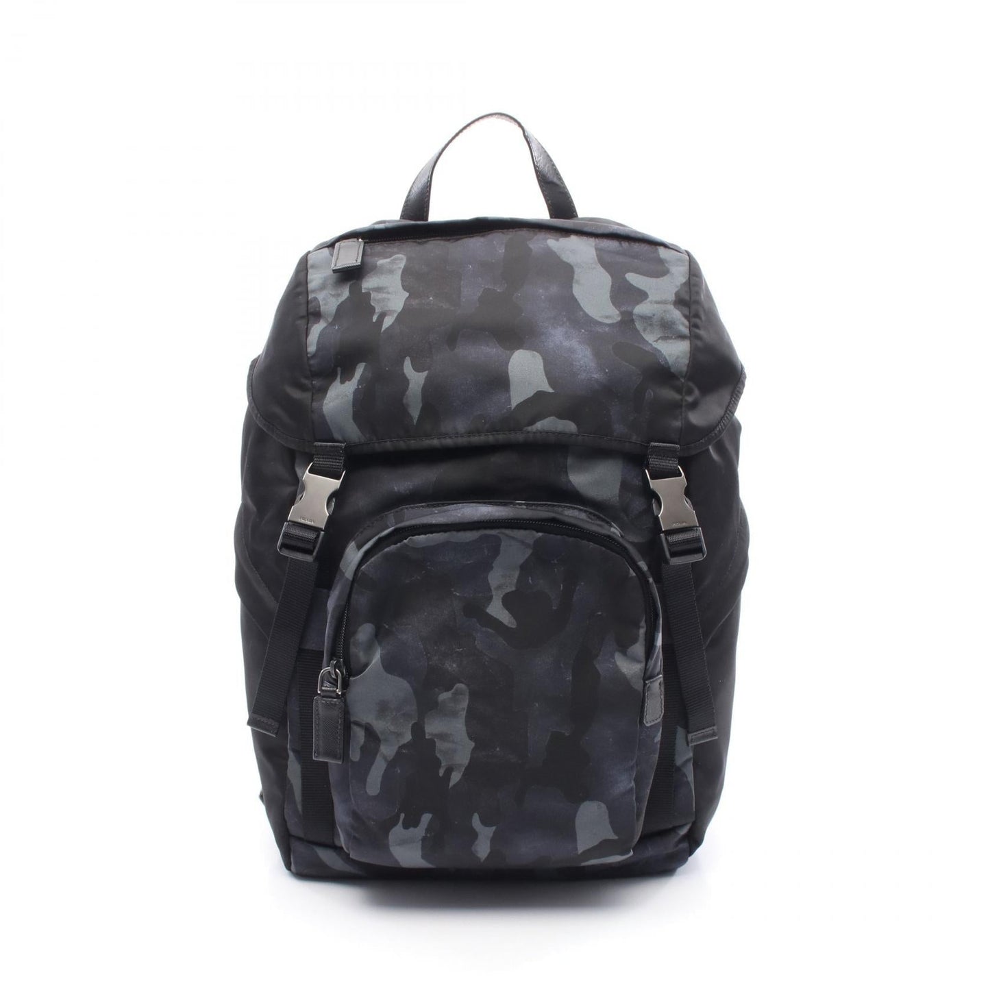 Prada 2VZ135 Nylon Saffiano Leather Backpack