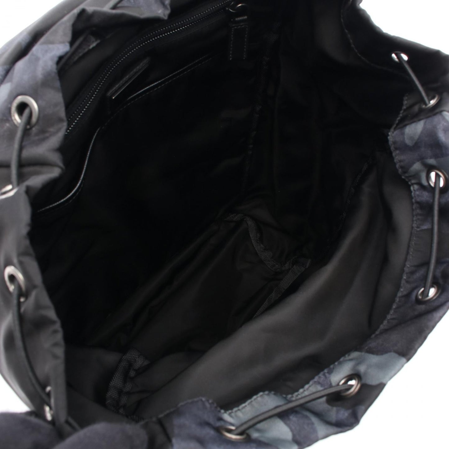 Prada 2VZ135 Nylon Saffiano Leather Backpack
