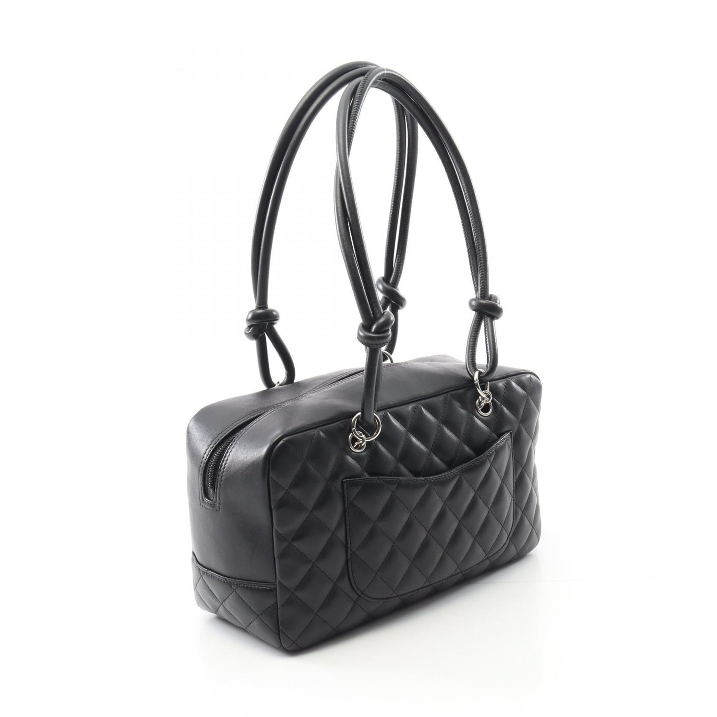 Chanel Cambon Line Calfskin Patent Leather 2way Shoulder Bag
