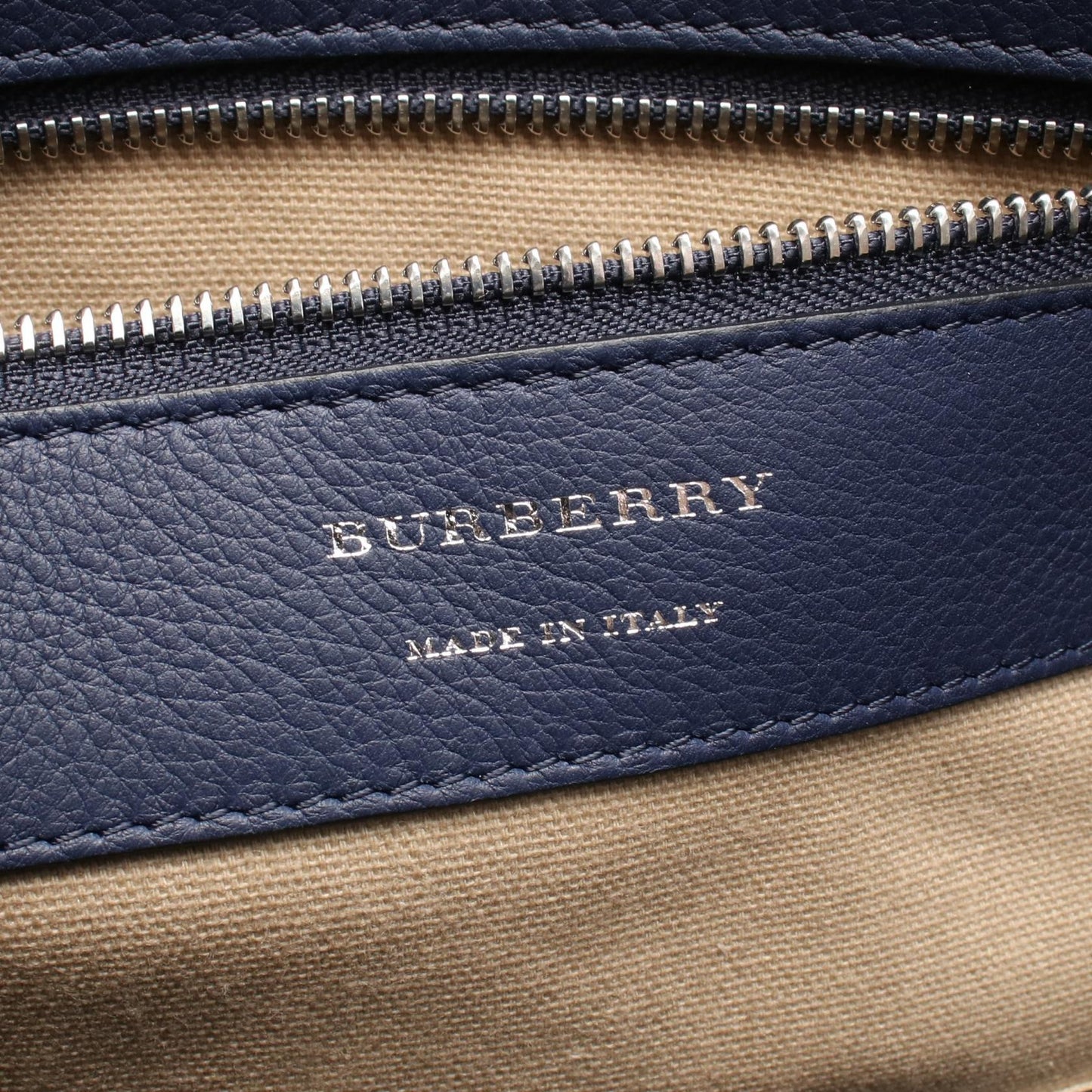 Burberry Logo Leather Business Bag