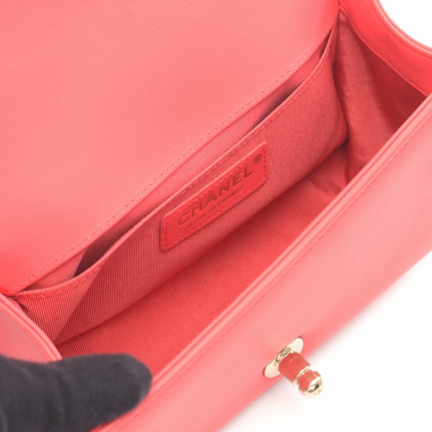 Chanel Boy Chanel Lambskin Shoulder Bag