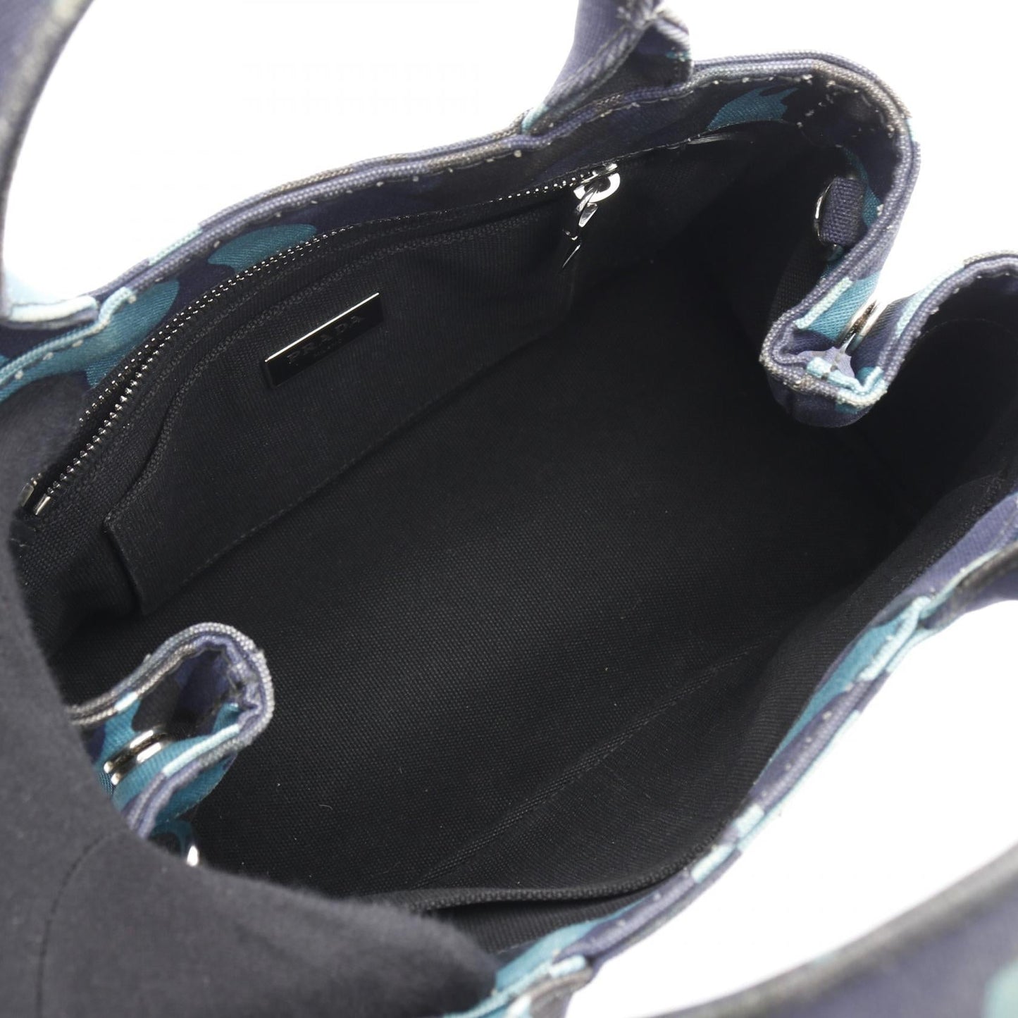 Prada CANAPA CAMOUFLA Canvas Tote Bag