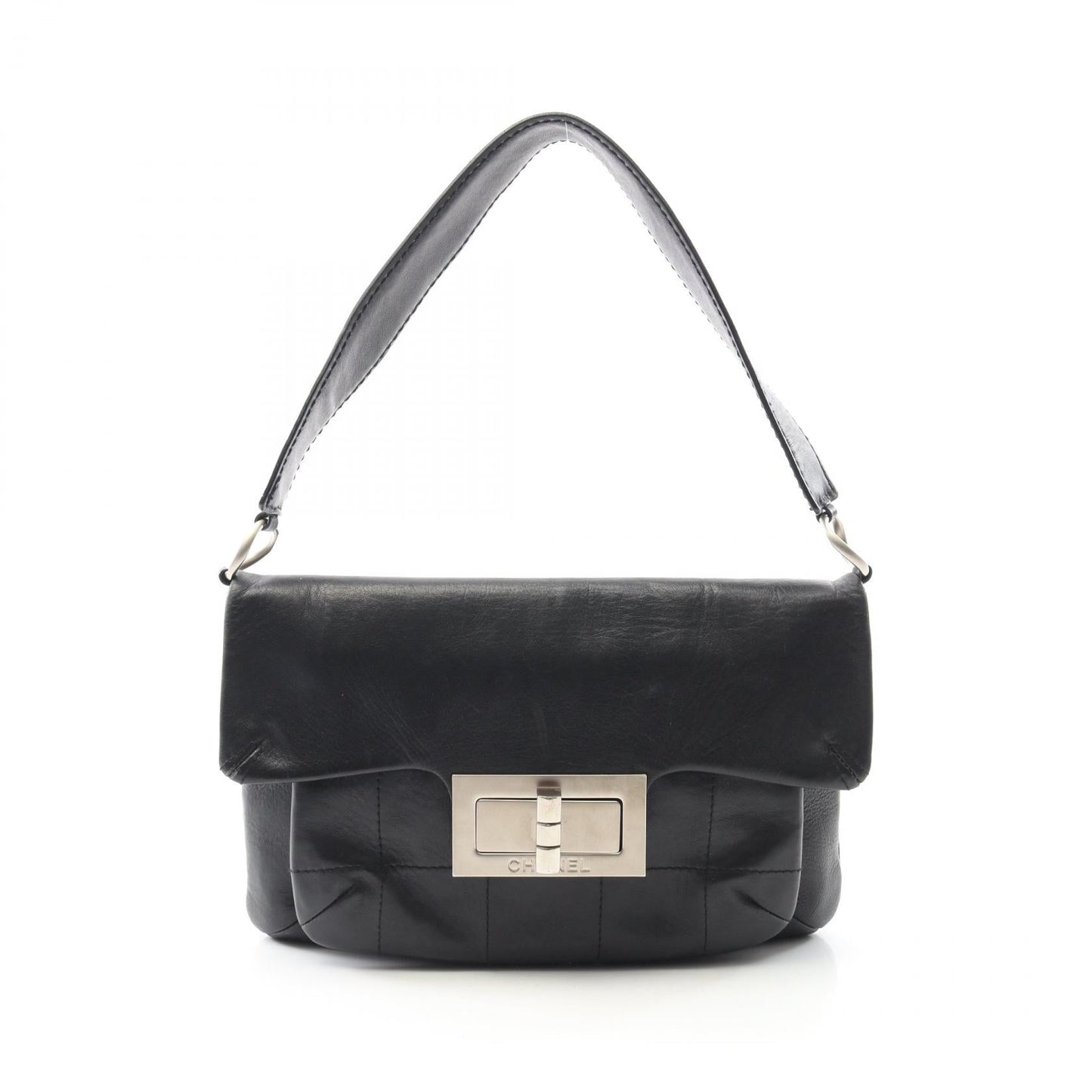 Chanel 2.55 Choco Bar Lambskin Shoulder Bag