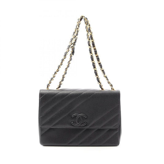 Chanel Coco Bias Stitch Calf Shoulder Bag