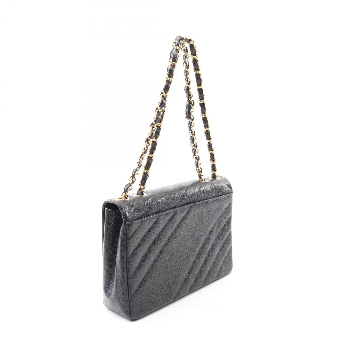 Chanel Coco Bias Stitch Calf Shoulder Bag