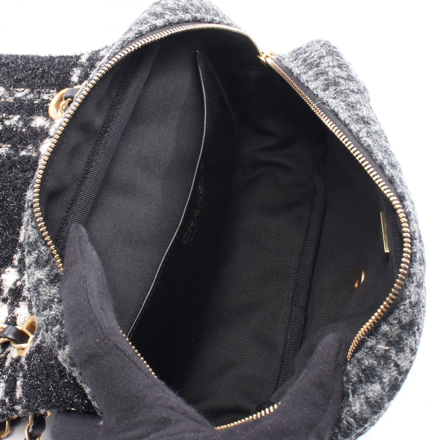 Chanel MatelassÃ© Fabric Wool Shoulder Bag