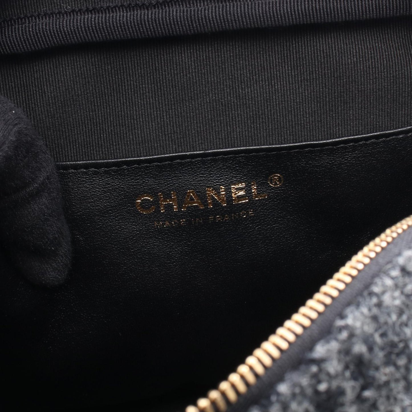Chanel MatelassÃ© Fabric Wool Shoulder Bag
