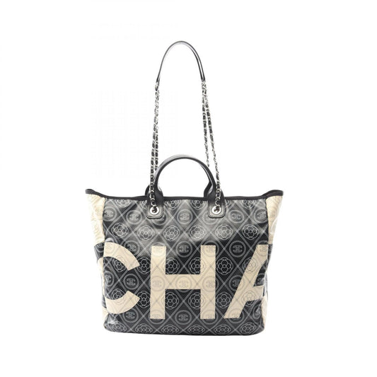 Chanel Coco Camellia PVC Coated Canvas Tote Bag