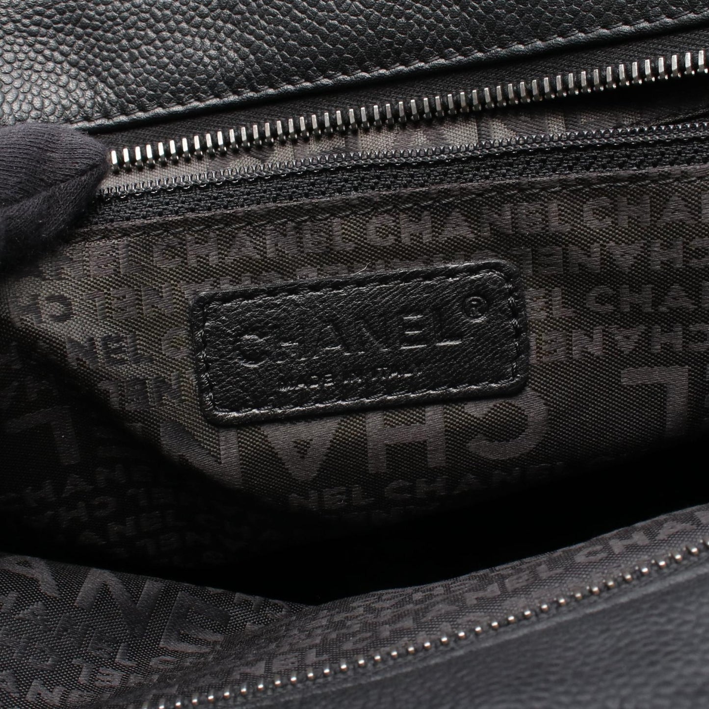 Chanel Choco Bar Grained Calfskin Handbag