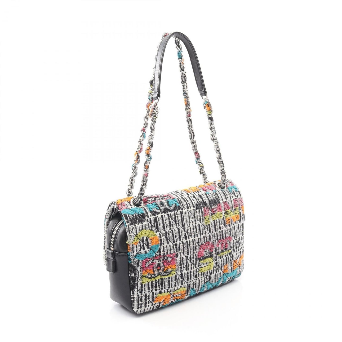 Chanel MatelassÃ© Fabric Leather Shoulder Bag