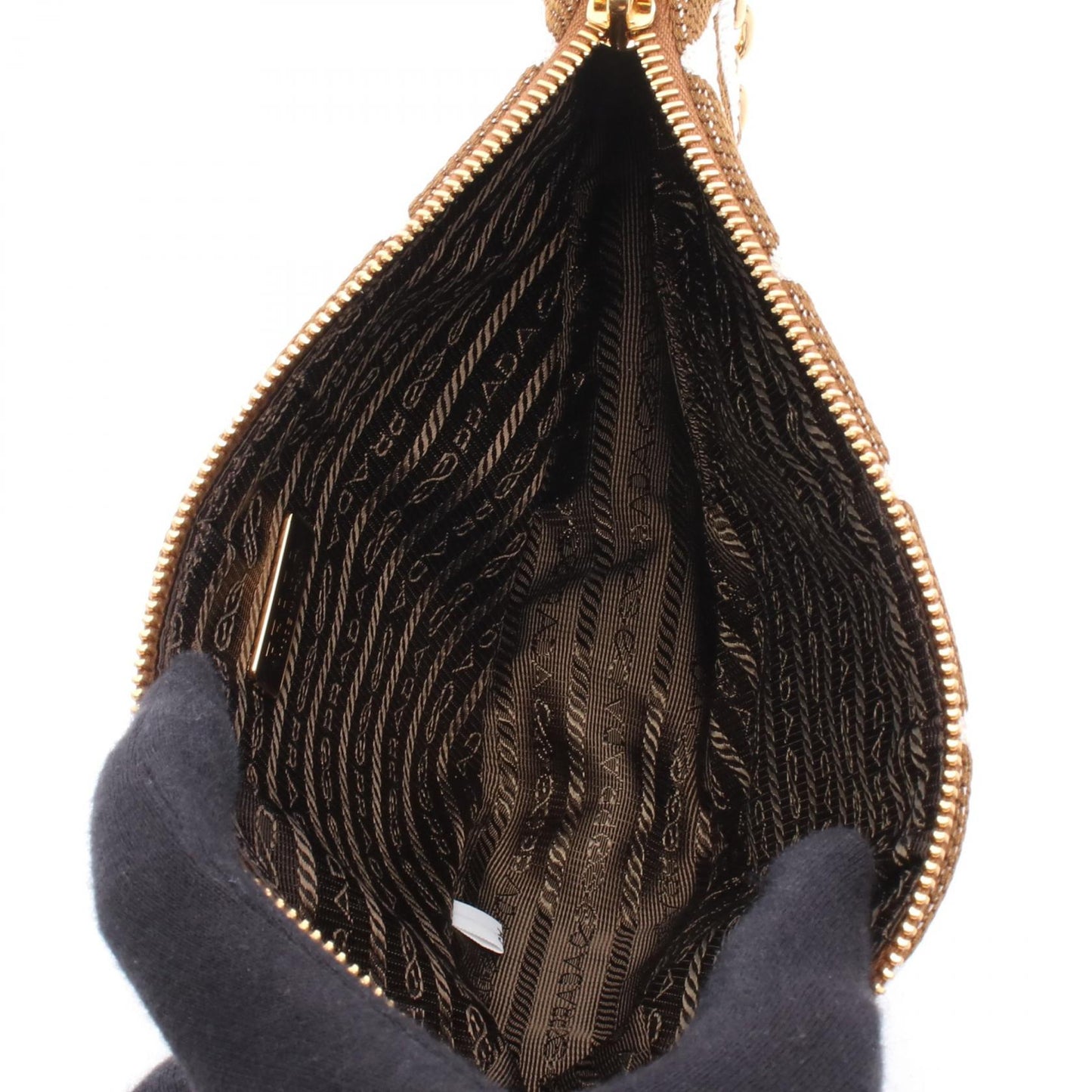 Prada 1BC543 Canvas Leather 2way Shoulder Bag