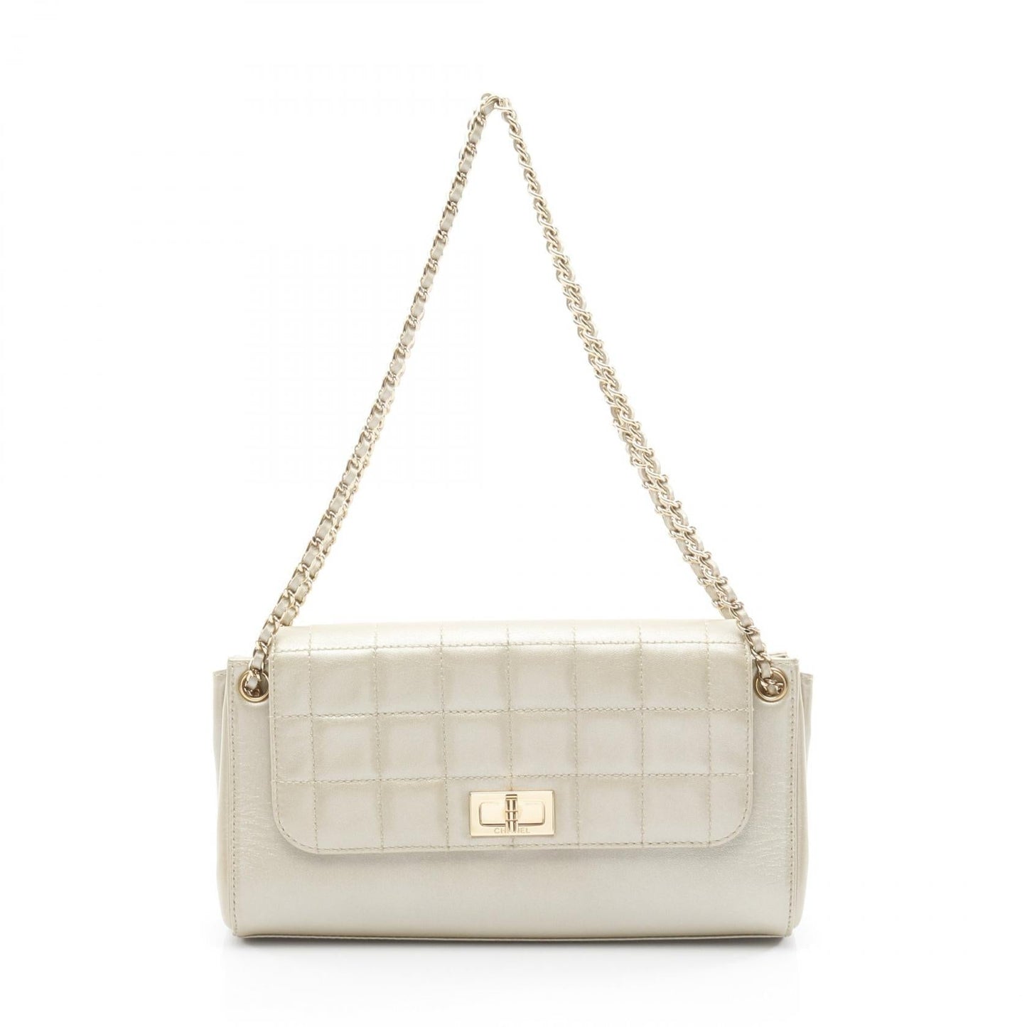 Chanel 2.55 Choco Bar Lambskin Shoulder Bag