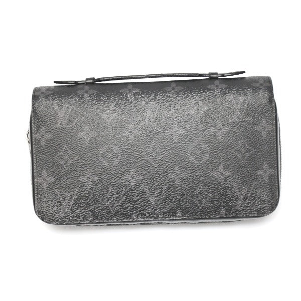 LOUIS VUITTON Long Wallet Purse Monogram canvas Monogram Clutch bag Eclipse Zippy XL mens