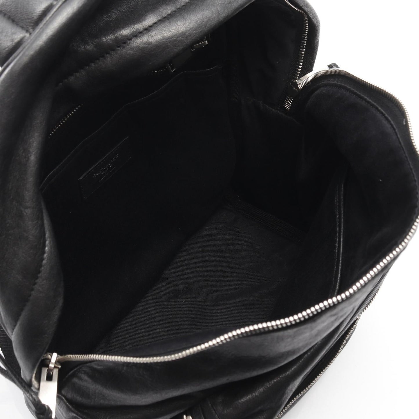Saint Laurent Paris City Leather Canvas Backpack