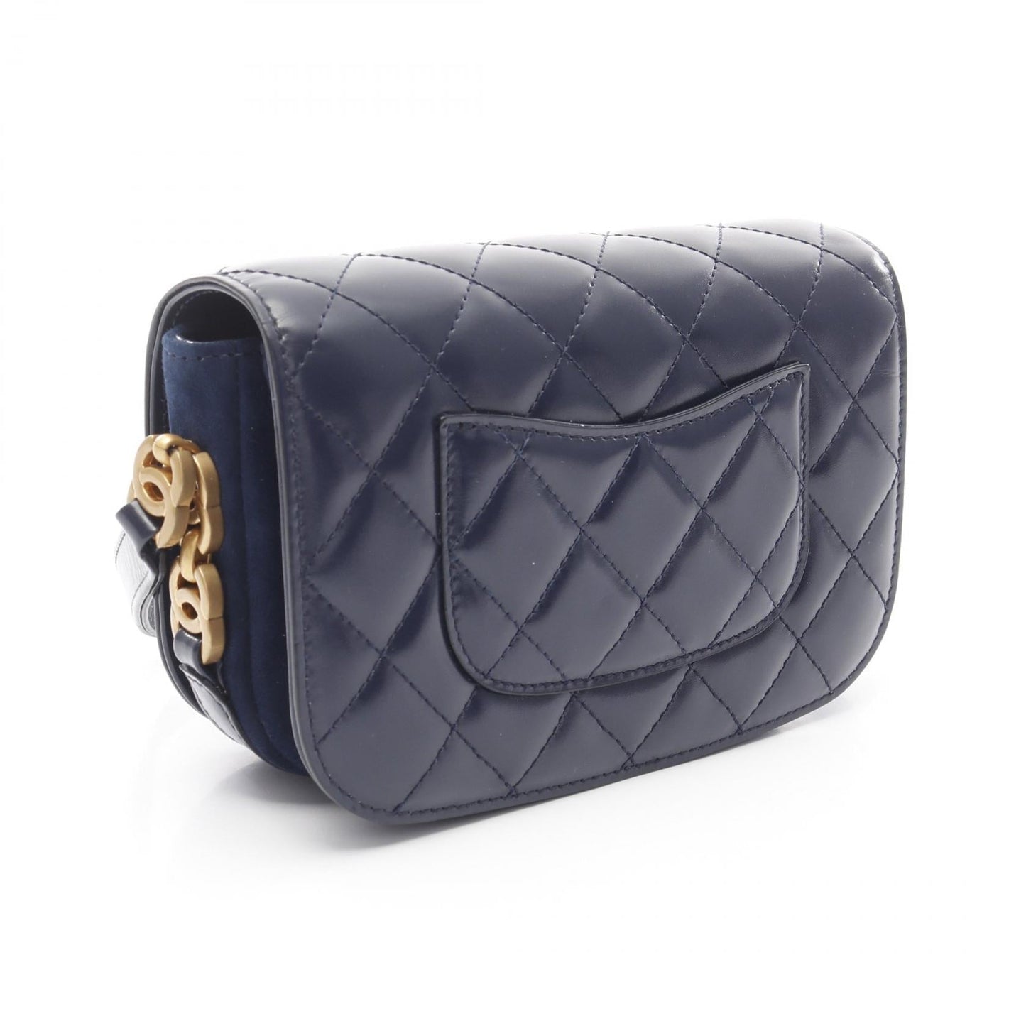 Chanel Matelasse Leather Suede Shoulder Bag