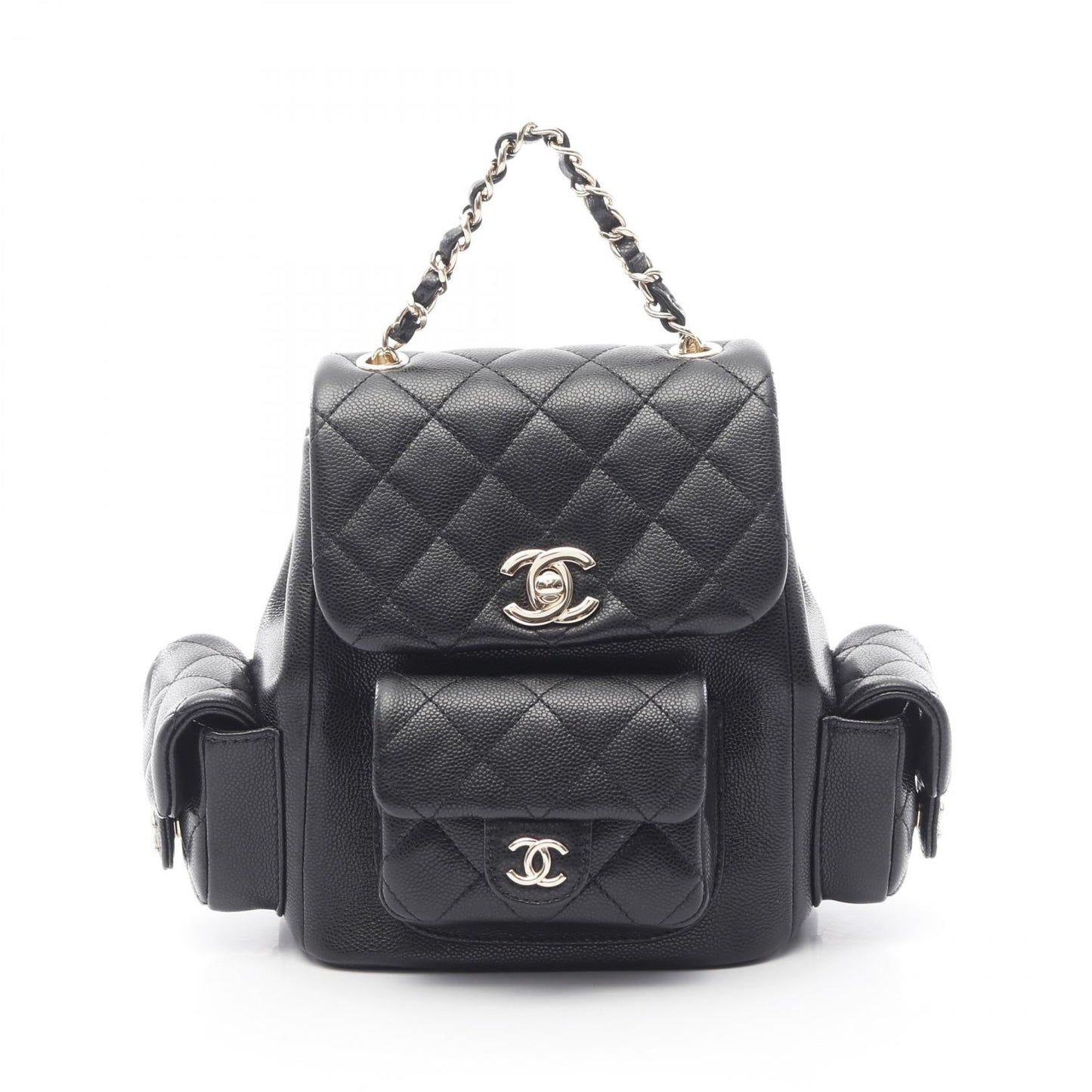 Chanel MatelassÃ© Grained Calfskin Backpack